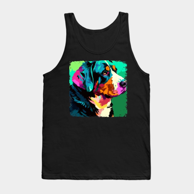 Greater Swiss Mountain Dog Pop Art - Dog Lover Gifts Tank Top by PawPopArt